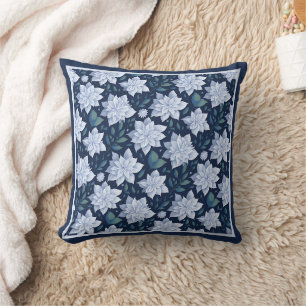 Midnight Bloom - Throw Pillow