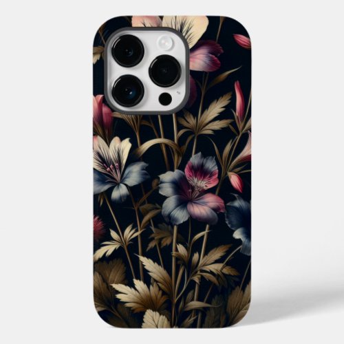 Midnight Blooms Dark Wild Flowers Phone Case
