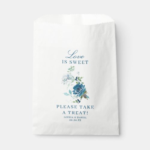 Midnight Blooms Floral Favor Bag Love is Sweet
