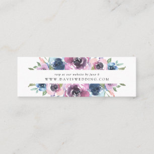 Midnight Blooms   Wedding Website RSVP Cards