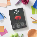 &quot;Midnight Blossom: A Unique Black Shade  iPad Air Cover
