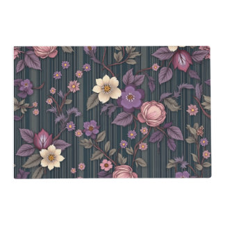 Midnight Blossoms table placemat