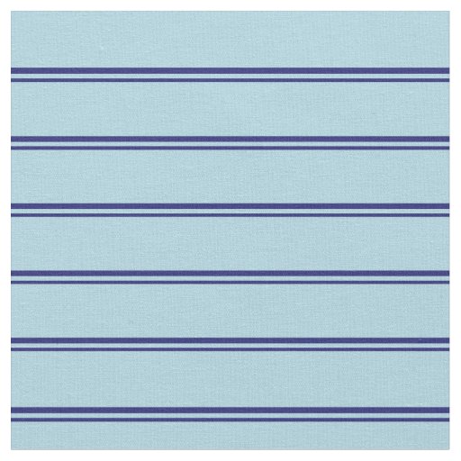 Midnight Blue and Light Blue Lined Pattern Fabric