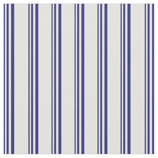 Midnight Blue and Light Yellow Lines Pattern Fabric