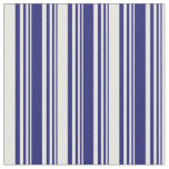 [ Thumbnail: Midnight Blue and Mint Cream Stripes Fabric ]