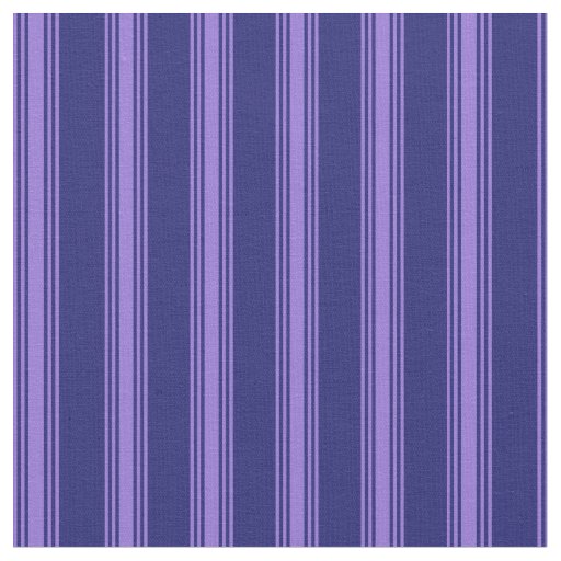 Midnight Blue and Purple Colored Stripes Fabric
