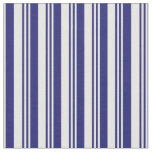 [ Thumbnail: Midnight Blue and White Pattern Fabric ]