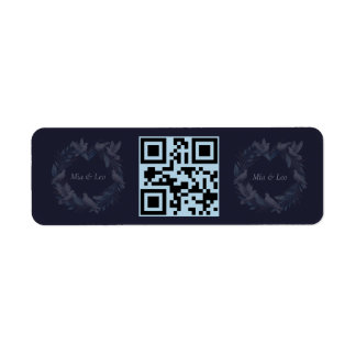 Midnight Blue and Wreath / Wedding Blue and Crown Label