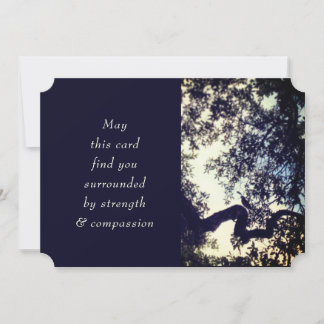 Midnight Blue Birds Trees Sympathy Bereavement