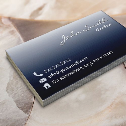 Midnight Blue Chauffeur Business Card