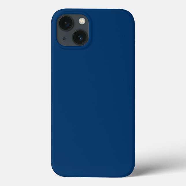 Midnight Blue Custom iPhone Case (Back)