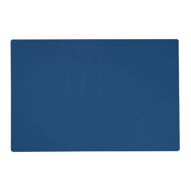 Midnight Blue Custom Laminated Placemat (Front)