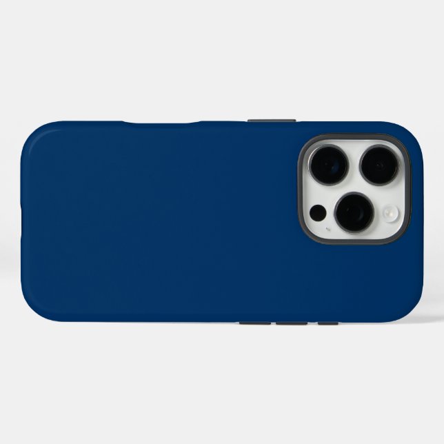 Midnight Blue Custom Phone Case – Sleek & Durable (Back (Horizontal))