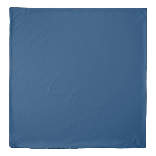Midnight Blue Custom Queen Duvet Cover (Front)