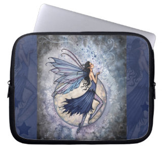 Midnight Blue Fairy Fantasy Laptop Sleeve