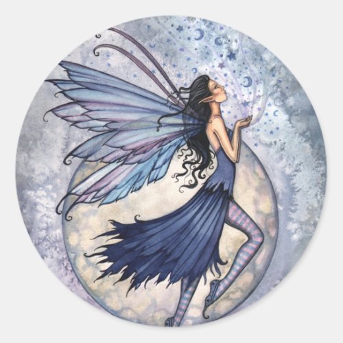 Midnight Blue Fairy Stickers by Molly Harrison