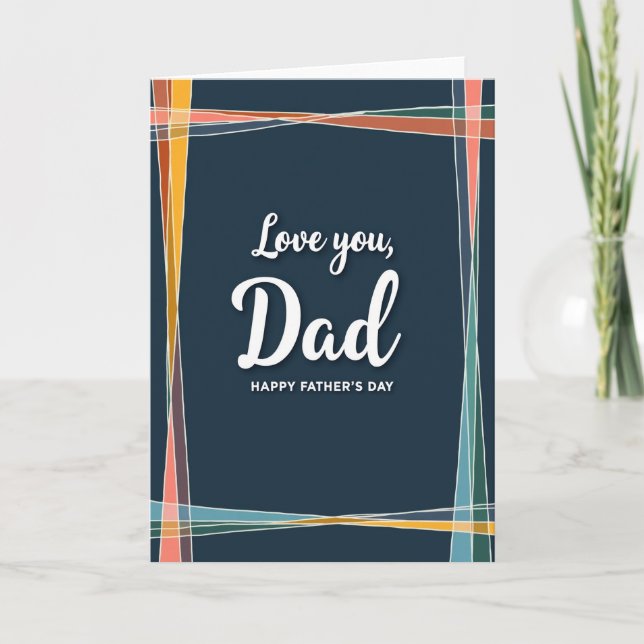 Midnight Blue Fathers Day Card (Front)