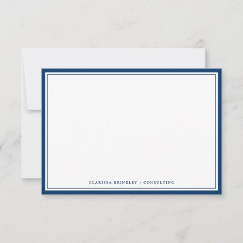 Midnight Blue Flat Note Card