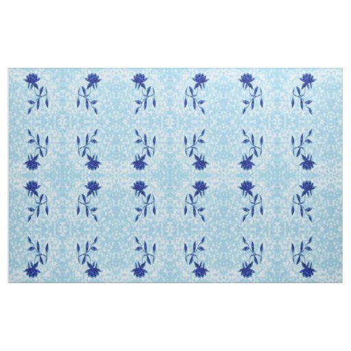 Midnight Blue Flora Fabric
