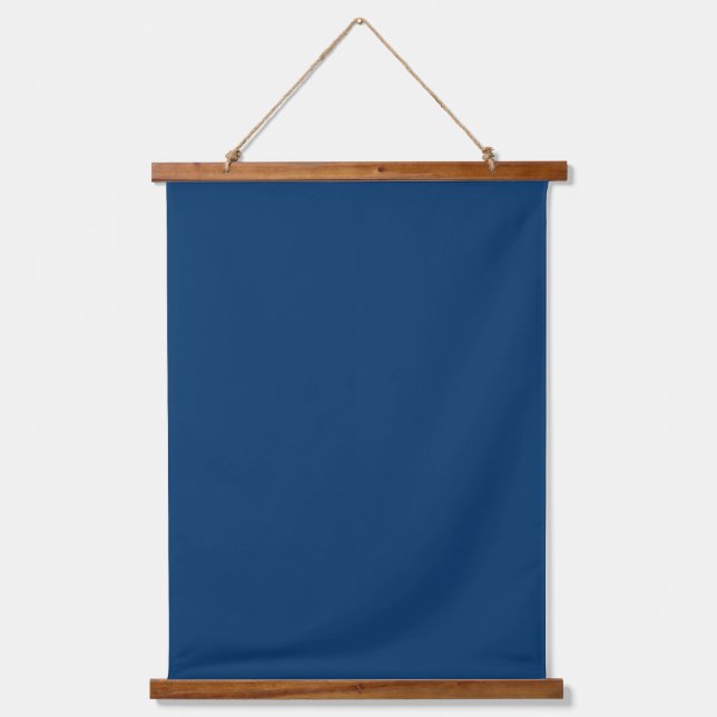 Midnight Blue Hanging Wall Tapestry (Front)