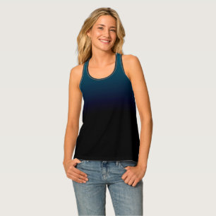 Midnight Blue Hue Design Tank Top