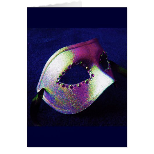 Midnight Blue Masquerade Cards (Front)