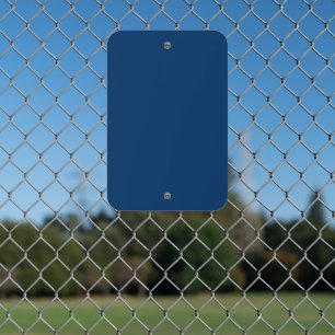 Midnight Blue Metal Sign - Customizable Bulk Order