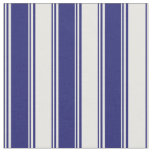 [ Thumbnail: Midnight Blue & Mint Cream Pattern Fabric ]