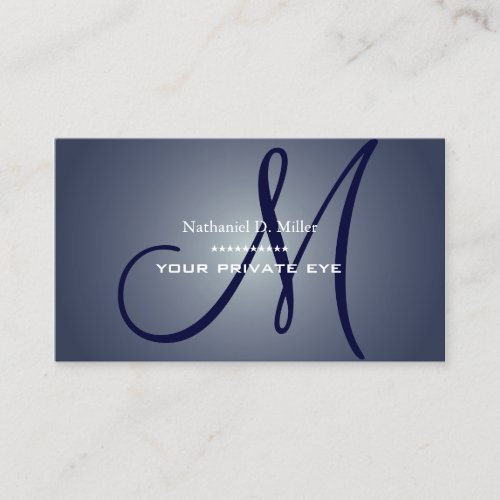 Customize this monogram business card