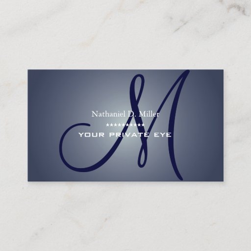 Customizable Customize this monogram business card