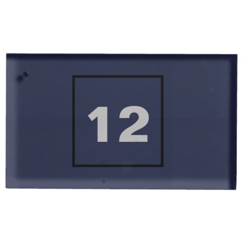 Midnight blue professional simple modern bold place card holder