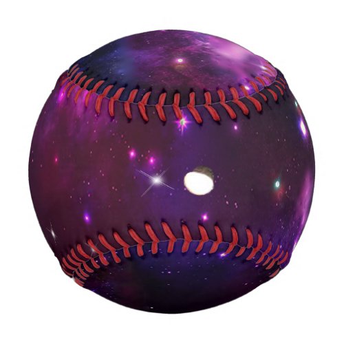 Midnight Blue Purple Galaxy Baseball