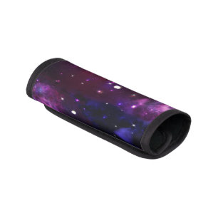 Midnight Blue Purple Galaxy Luggage Handle Wrap