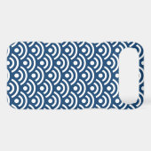 Midnight Blue Seigaiha Pattern Iphone 4/4S Case (Back (Horizontal))
