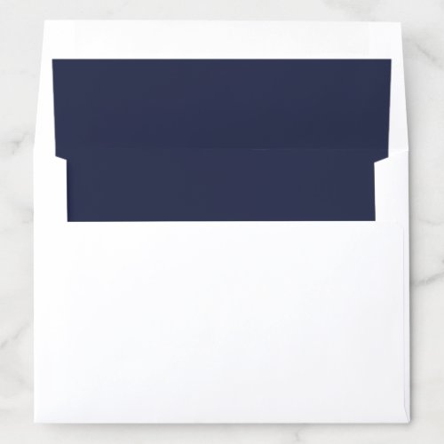 Midnight Blue Solid Color Envelope Liner
