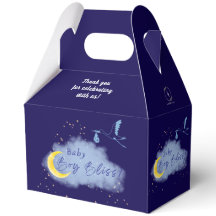 Midnight Blue Starlit Baby Boy Bliss Stork