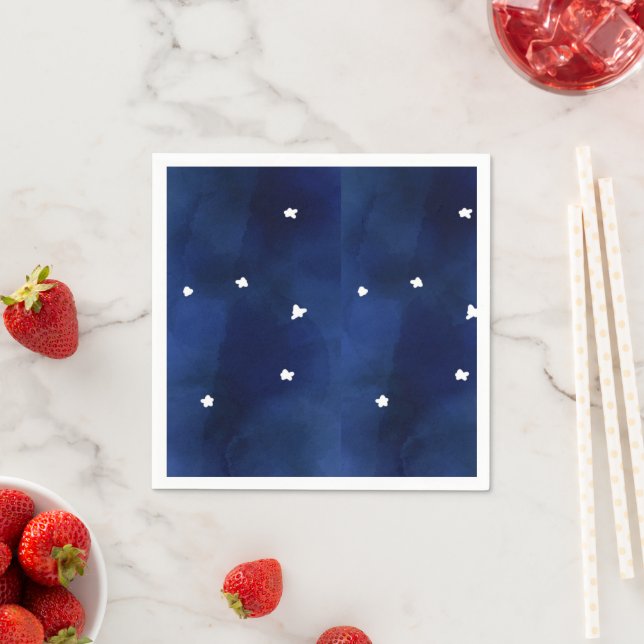 Midnight Blue starry sky Napkins (Insitu)