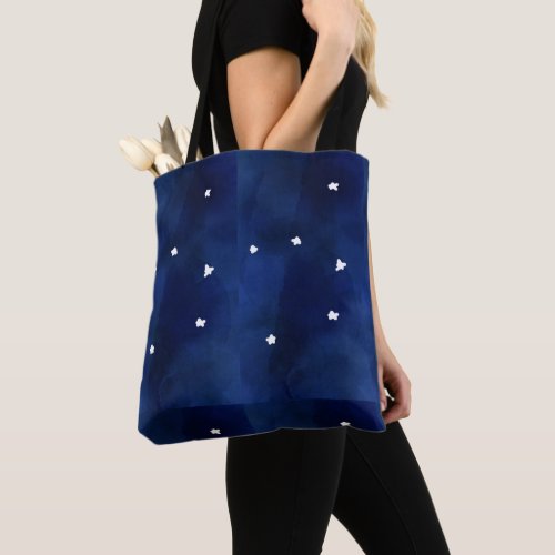 Midnight Blue starry sky Tote Bag