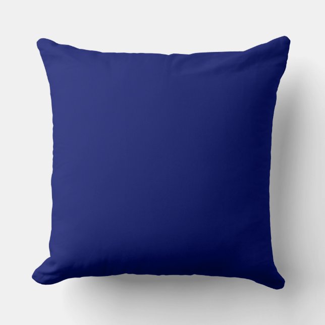 Midnight Blue Throw Pillow (Front)
