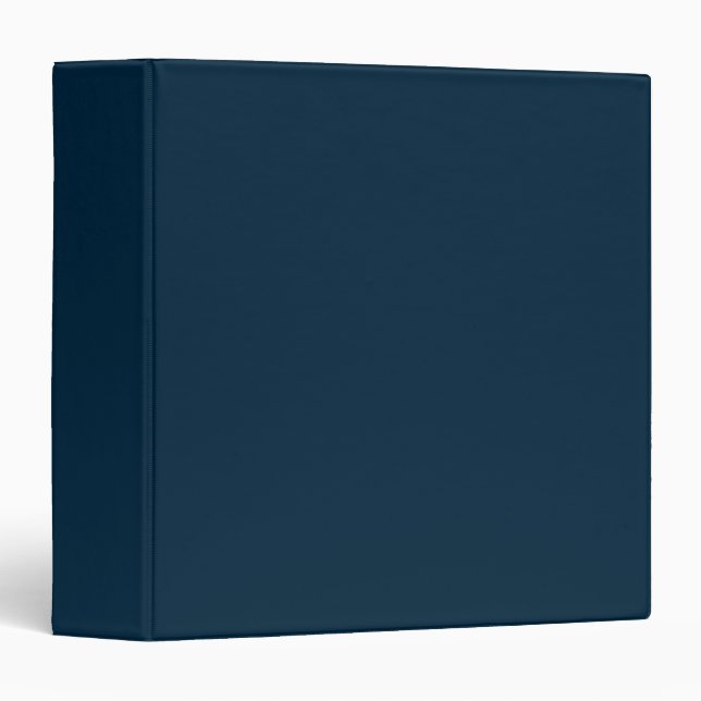 Midnight Blue Velvet 3 Ring Binder (Front/Spine)