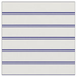 [ Thumbnail: Midnight Blue & White Colored Lines Fabric ]