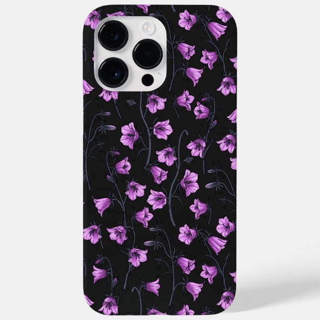 Midnight Bluebells, Harebells, Bellflowers 2 Case-Mate iPhone Case (Back)