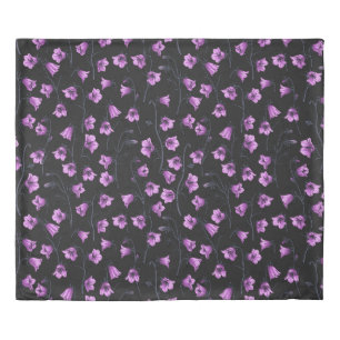 Midnight Bluebells, Harebells, Bellflowers 2 Duvet Cover