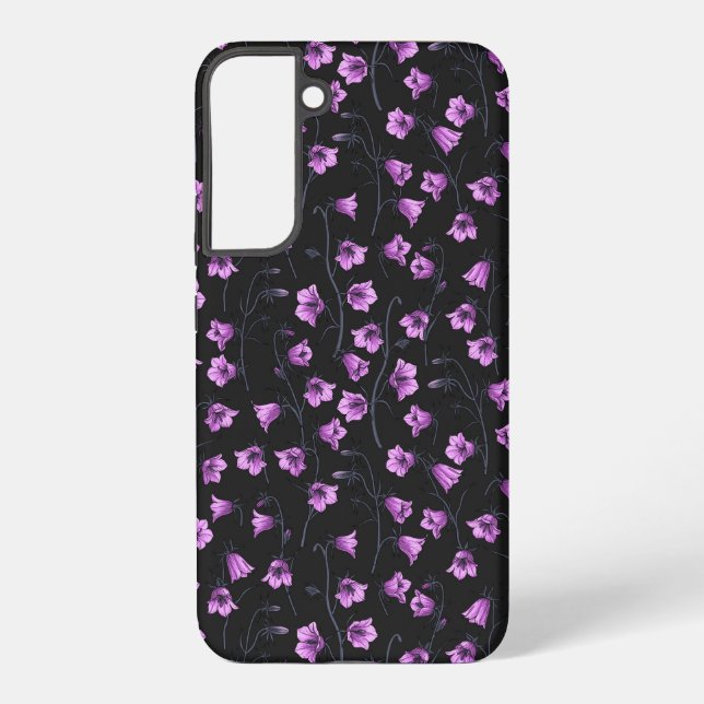 Midnight Bluebells, Harebells, Bellflowers 2 Samsung Galaxy Case (Back)