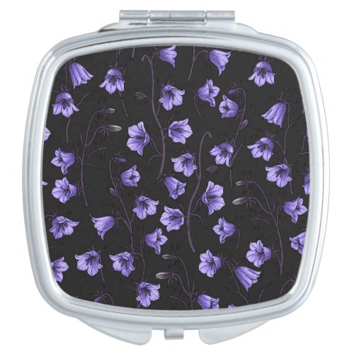 Midnight Bluebells Harebells Bellflowers Compact Mirror