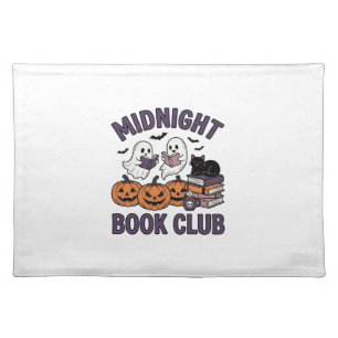 Midnight Book Club Halloween Reading Design_1 Cloth Placemat