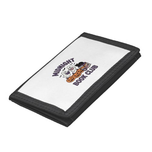 Midnight Book Club Halloween Reading Design_1 Trifold Wallet