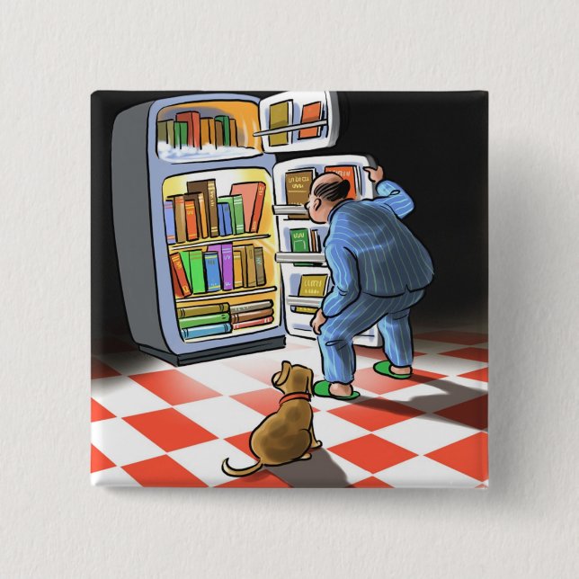 Midnight Book Snack Button (Front)