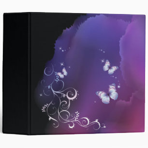 Midnight Butterfly Binder