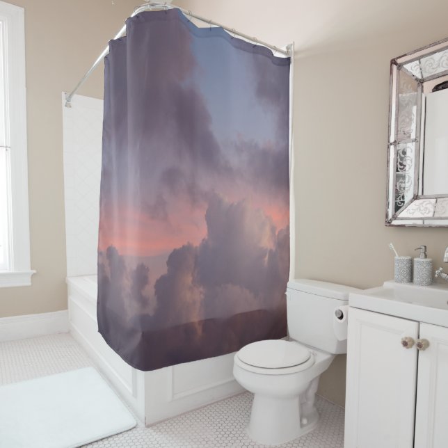 Midnight Caribbean Summer Dream 1 Shower Curtain (In Situ)